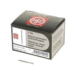 1KG SCHROEFNAGEL RVS BK 2.5X40MM