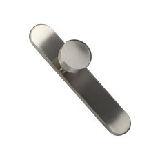 D4E KNOP PADDENSTOEL OP SCHILD 45X245 RVS BLIND