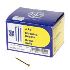 DRAADNAGEL MESSING BOMBEKOP 2.7X50 (1KG)