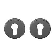 D4E ROND DEURROZET ZWART RVS PC/CILINDER
