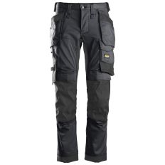 WERKBROEK STRETCH M/HOLS 6241 GRIJS/ZW 44
