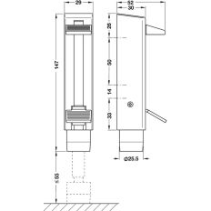 DORMA DEURVASTZETTER 360 B ZILVER 57030002
