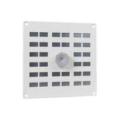 ALU. SCHUIFROOSTER 200X200MM, GAAS, WIT