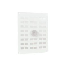 ALU. SCHUIFROOSTER 250X200MM, GAAS, WIT