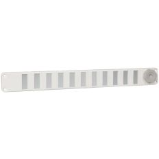 ALU SCHUIFROOSTER 370X40MM MET GAAS WIT