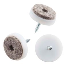 VILTGLIJDER MET SCHROEF GRIJS VILT HOUDER LICHTGRIJS GRIJS 24 MM 100ST
