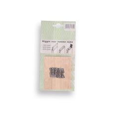 BLISTERKAART BIJLSPIE SET: GROTE HOUTEN SPIE + 2 WIG NR. 4