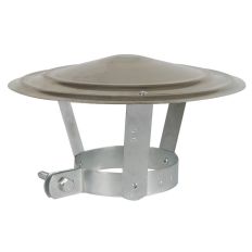 REGENKAP GEGALVANISEERD STAAL Ø125-131MM