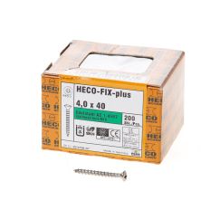 HECO SPAANPLAATSCHROEF LENSKOP RVS A2 POZIDRIV FIX-PLUS 4.0X25MM (PER 200 STUKS)