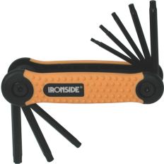 IRONSIDE INBUSSET OPKLAPBAAR TORX 9-40MM 8-DELIG