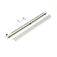 VENTILATIEROOSTER FRESH 42 WIT COMPLEET, 408X18X19MM (LXHXB)