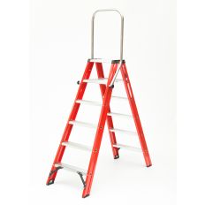MAGAZIJNTRAP MAGNUS, MET BEUGEL, 2X6 TREDEN