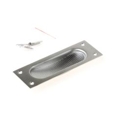 SCHUIFDEURKOM RECHTHOEKIG ROESTVASTSTAAL MAT 120X40MM
