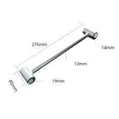 COMBIPOWER SCHARNIERBUIGER BLANK 2-ZIJDIG HN-005-03, VOOR KLEMMENDE EN STELLEN VAN DEUREN
