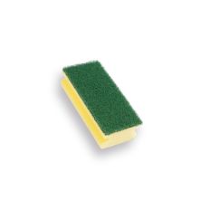 SCHUURSPONS GREEP SET A 10 CA. 140X70X42MM GEEL/GR