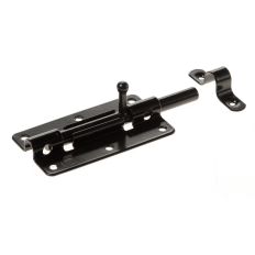 GB PLAATGRENDEL ZWART 100X50MM