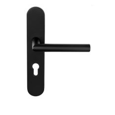 D4E DEURKRUK OP SCHILD 45X245 RVS ZWART PC55 L90-19MM L/R