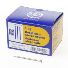 RVS NAGELS PLAT GERUITE KOP 3.0 X 65MM 1KG