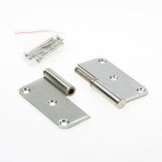 STIFTPAUMELLE DIN LINKS RVS GEBORSTELD, 89X89X2.5MM, 12MM KNOOP