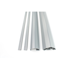 FINGER ALERT PROFESSIONAL DEURSTRIP 180° ZILVERGRIJS 229CM - VINGERBEVEILIGING