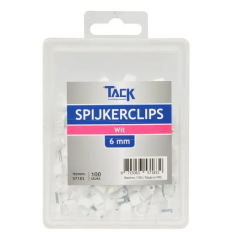 KABELBEUGELS WIT 6MM (100)