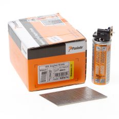 PASLODE AFWERKNAGEL ROESTVASTSTAAL SCHUIN F16 X 50MM INCLUSIEF GAS IM65 DOOS MET 2000 NAGELS