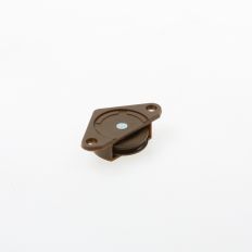 SCHUIFDEURROL, GELAGERD WIEL 30MM, BRUIN, DRAAGVERMOGEN 25KG 1450