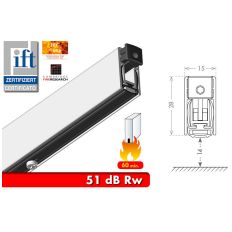 VALDORPEL UNIFIRE60 BRANDWEREND VOOR 60MIN EN GELUIDDEMPEND 51DB 15 X 28 X 930MM