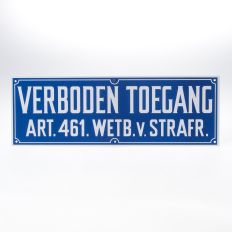 BORD VERBODEN TOEGANG PVC