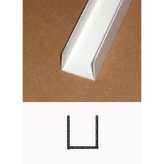PVC U-PROFIEL INWENDIG 20 X 20 X 20 X 1.5MM X 2.6 METER