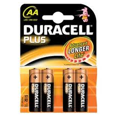 DURACELL BATTERIJ PENLITE 1.5V LR6 AA BLISTER VAN 4 BATTERIJEN