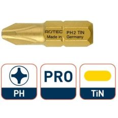 PRO INSERT SCHROEFBIT PH 1 L=25MM C 6,3 TIN