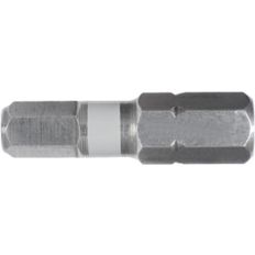1/4" INSERT SCHROEFBIT HEX 7 L=25 MM VPE 10 STUKS