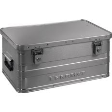 ALUMINIUM BOX L580XB380XH275MM 47 L MET KLAPDEKSEL EN CILINDERSLOT(NL+BE)