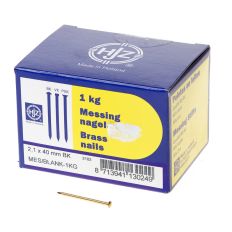 DRAADNAGEL MESSING BOMBEKOP 2.1X40 (1KG)