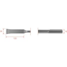 SDS-MAX HM-TANDBEITEL 38X280MM
