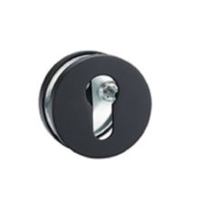 D4E DEURROZET ALUMINIUM ROND PC / CILINDER ZWART