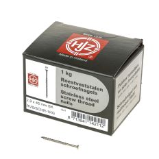 1KG SCHROEFNAGEL RVS BK 2.9X45MM