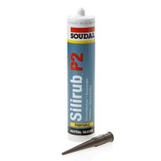 SOUDAL SILIRUB P2 BRUIN 310ML