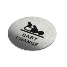 PICTOGRAM RVS ZELFKL. 75MM BABYKAMER