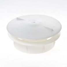 VENTILATIEROOSTER AFSLUITBAAR KUNSTSTOF WIT AFSL.ROND 10CM 700A