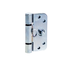 DFX GLIJLAGER SCHARNIER SKG*** RONDE HOEK VERZINKT 89X89X3MM DIN LINKS
