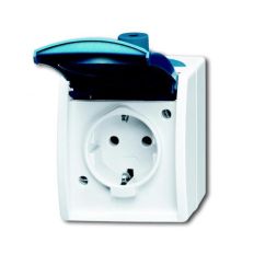 BUSCH-JAEGER WANDCONTACTDOOS ENKEL WATERDICHT OPBOUW