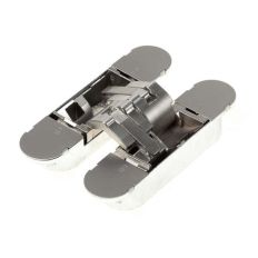 ONZICHTBAAR SCHARNIER, 3D, TYPE HIDE 130-70, AFMETING 130X30MM, INOX LOOK, BRANDWEREND 30 MINUTEN