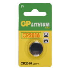 GP KNOOPCEL CR2016 LITHIUM 3V (1ST)