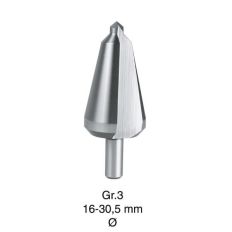 HSS KONISCHE PLAATBOREN S.P. N R.3 16,0-30,5 GR3