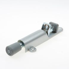 DEURVASTZETTER ALUMINIUM/CHAMPAGNE MET RUBBER DOP EN VEER 30MM 1027-32