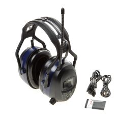 GEHOORBESCHERMER MET DIGITALE RADIO FM - DAB+ - BLUETOOTH - INGEBOUWDE MP3. KLEUR RAL 5001 (GROENBLAUW). SNR WAARDE 29