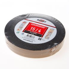 AFDICHTINGSBAND ZWART OP ROL VAN 2 X 8 METER, AFMETING 15MM, VOOR VOEGBREEDTE 4MM