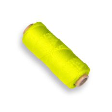 LABORA UITZETKOORD NYLON, 1,4 MM DIK, FLUOR GEEL, 50 METER
